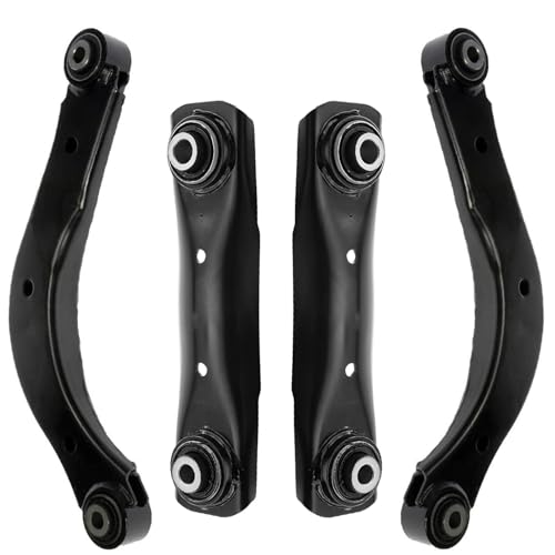 Image of Detroit Axle - 4pc Rear Control Arms Kit for 2013-2015 Buick LaCrosse [Electronic Adjustable Suspension, 4 Link Rear Suspension], Lower Forward and Upper Control Arms Assembly Replacement