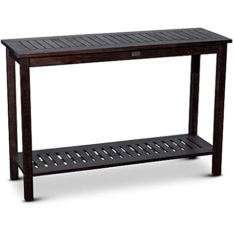DTY Outdoor Living Longs Peak Eucalyptus Console Table, Espresso Cover
