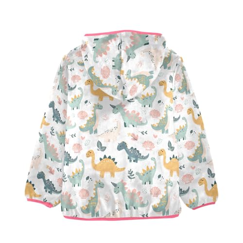 CHIFIGNO Ice Cream Donut Girls Winter Coats, Toddler Zip up Hoodie Girl Girls Lightweight Jacket for Fall Winter Spring 3T2