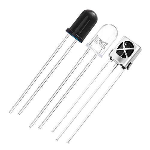 Chanzon 5Mm Ir Infrared Led Diode Emitter + Receiver 940Nm Sender Reciver Kit + Vs1838B 1838 Sensor Ray Night Vision 940 Nm 20Pcs Lighting Lamp Bulbs Assortment For Arduino Raspberry #TOP1