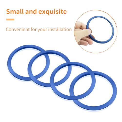 Image of Aluminum Alloy Vent Inner Rings Kit for Toyota Tacoma 2016-2023 (4pcs Blue) - Air Conditioner Vent Trim Rings, Metal Interior Upgrade Accessories