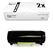 Produktbild 2X Eurotone Toner für kompatibel für Lexmark MS 310 315 410 510 610 de dte d DN dtn ersetzt 0050F2H00