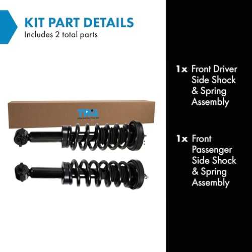 Image of TRQ Front Shock & Spring Strut Assembly Set Driver & Passenger Side Compatible with 2015-2020 Ford F-150