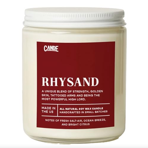CE CRAFT Rhysand Scented Candle - Iced Vanilla Woods, 35+ Hour Burn Time, Book Inspired Gift, All-Natural Soy Wax, Housewarming, Modern