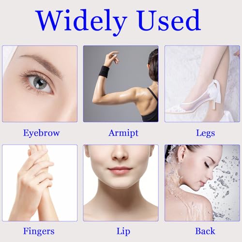 12 Pack Replacement Heads for Finishing Touch Flawless Dermaplane Glo Lighted Facial Exfoliator Blades, Replacement Blades for Facial and Eyebrow Hair, Stainless Steel Heads - Thumbnail 3