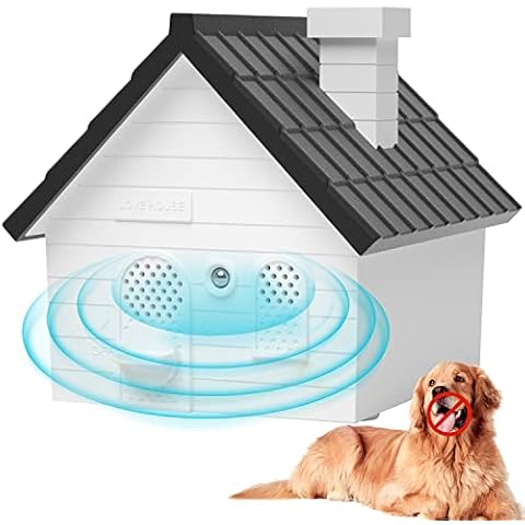 EasyULT Dog Barking Control Devices, Anti Barking Device Outdoor and Indoor with 4 Frequency Ultrasonic, Waterproof Bark Box of 50ft Range, Safe for Human & Dogs Cover