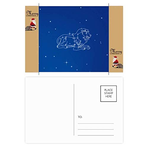 Cartes postales Constellation du Lion Star Universe édition Noël au papier cartonné supérieur