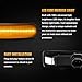 D-Lumina Sequential LED Side Marker Lights Turn Signal Lamp Smoked Lens for for Range Rover Sport L320, LR3 LR4 Discovery 3/4 L319, LR2 Freelander 2 L359, Front Fender Side Marker Light, Pack of 2