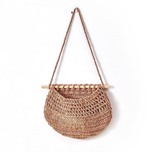 MERISHOPP®Hanging Wall Basket Container Hanging Storage Basket for Storage Fruit Onion Brown|Home & Garden | Kitchen, Dining & Bar | Kitchen Storage & Organization |1Pcs Fruit Basket Deal