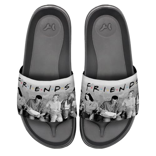 Popfunk Friends Star Skyline with Logo Unisex Adult Slides Adjustable Flip Flop Sandals Officially Licensed Hypd Slydr Switch™