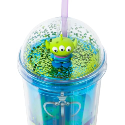 Image of Silver Buffalo Toy Story Alien Claw Machine, Dome Top Travel Tumbler, 24oz | Disney, 0.71 Liters