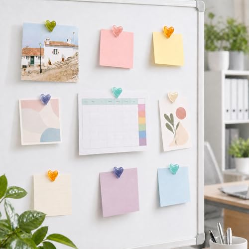 Imanes decorativos en forma de corazón pack x18 miniatura 6