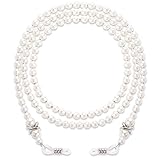 Vin Beauty Pearl Glasses Chain, Eyeglass Chain, Beaded Sunglasses Holder Strap, Eye Glass Holders Necklaces, Masks Chain for Women