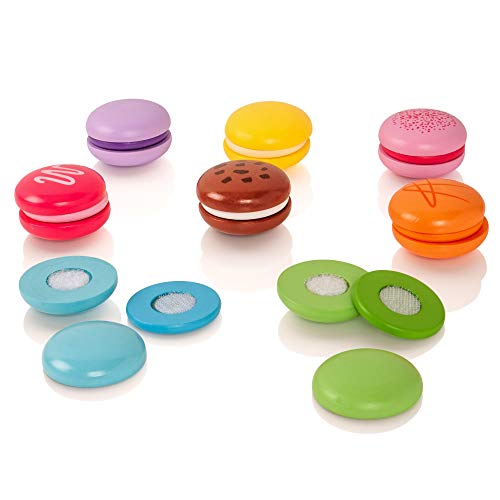 VIGA 50807 Macarons aus Holz-Set mit 8 Stück, Multicolor – Bild 6