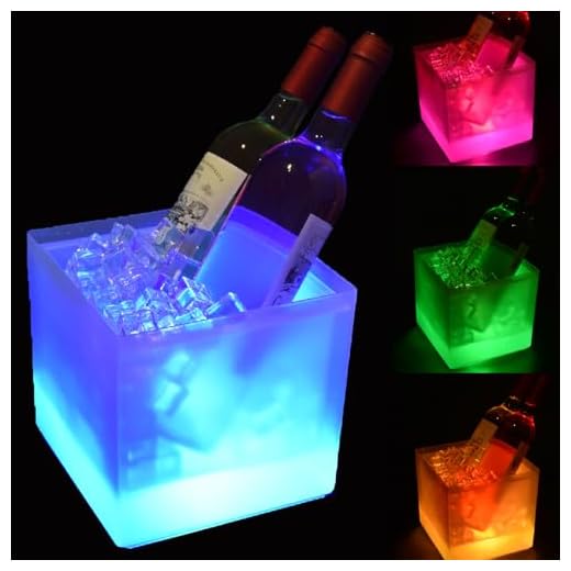 Lustige Socken Damen Neuheit Geschenk - Wenn Du Das Lesen Kannst Bring Mir Wein 4 3.5L Eiskübel LED, Bunte Led Eiskübel für Flaschen, Eiskübel mit automatischem Farbwechsel, Für Partys, Häuser, Bars, Clubs, Themenrestaurants, kann Rotwein, Saft, Bier einfrieren