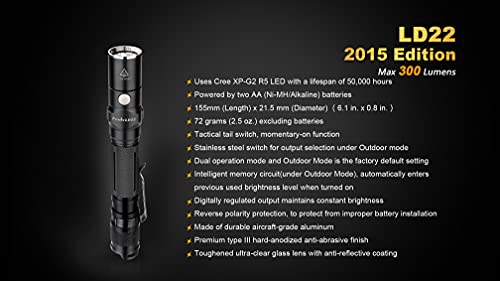 Fenix Ld22 G2 2015 Edt 300 Lumens Led Flashlight #TOP4