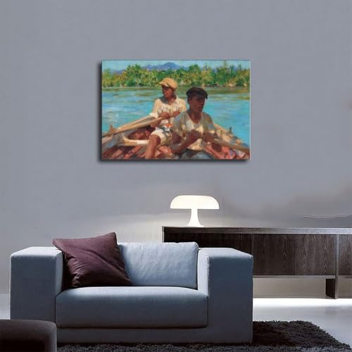 Impression sur toile bateau rivière noire Jamaïque déco bureau - 5