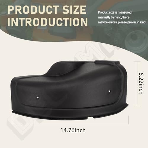 DECKMAN 960120040 Mulch Cover Kit W/Mounting Accessories for Craftsman Husqvarna 54\" Riding Lawn Mowers RZ5424 Z254 LGT2654, Mulch Plate Cover Hooks Kit Replace 532187298 187298