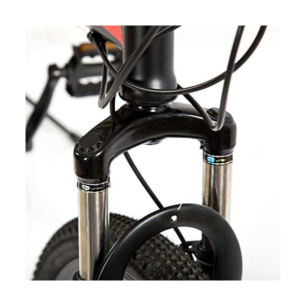 €214.00 Novokart Bici Pieghevole, Bike Unisex-Adult, Rosso, 21-stage shift  - bikewebshop.it