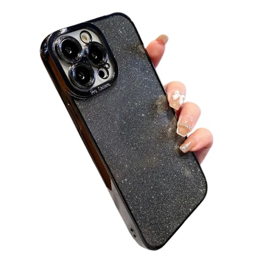 PEEPERLY Back Cover Case for iPhone 12 Pro Max Scratch Resistant Anti-Slip TPU Shockproof Protective Durable Luxury Square Plating Glitter Case(Black) (B0CND6NY81) Amazon Price History, Amazon Price Tracker