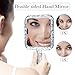 YEAKE Hand Mirror,Double-Sided Handheld 1X/5X Magnifying Mirror with Handle for Makeup, Shaving Mirror with Hole Hanging,Acrylic, 6.1