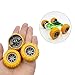 10PCS Toy Car Wheel RC Car Rubber Tire Wheel with 5PCS Shaft Round Rod Axles for RC Car Truck Robot DIY Model Toy Wheel Parts (2x40mm Orange)