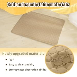 Reusable Dog Training Pads 2 Pack 2739 3559 Inch Pee Pad Potty Pads Dog Mat Washable Quick Absorbent Pads for Puppiesdogscats Nonslip Mat Grip Prevents Slipping Bunching coffee Xl  Cucciolini Doodles Reusable dog training pads 2 pack 2739 3559 inch pee pad potty pads dog mat washable quick absorbent pads for puppiesdogscats non slip mat grip prevents slipping bunching coffee xl   cucciolini doodles
