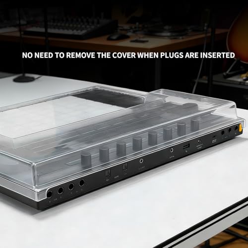 Image of Polycarbonate Dust Cover for Ableton Push 3, Transparent PC Hard Shell Controller Protective Cover, Dustproof Shockproof Pet-Scratch Spill Resistant for Travel