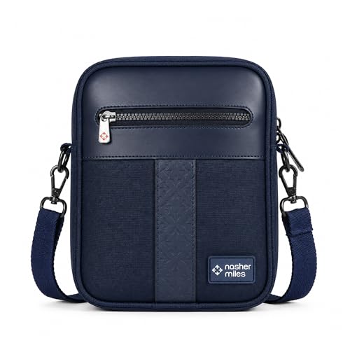 Image of Nasher Miles Premium Sling Bag | Crossbody Bag | PU & Polyester One Shoulder Bag| Multipurpose Travel Bag | Ideal for Daily Use, Office, Travel, Hiking