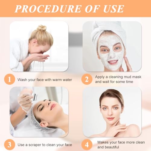 Image of MAYCREATE Black Head Remover Tool for Face, Stainless Steel Blackhead Removal Tool Extractor White Heads Removal Face Scraper with Heart-shaped Handle Curved Facial Skin Scrubber for Deep Cleansing
