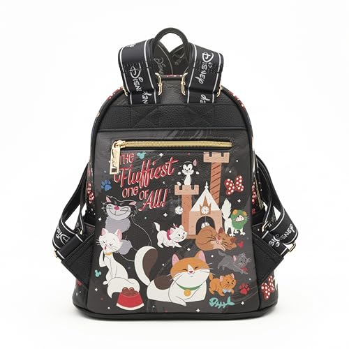 Image of Wondapop - Disney Cats 11 inch Vegan Leather Fashion Mini Backpack