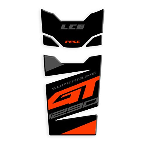 Protège-réservoir en résine 3D compatible avec KTM Superduke 1290 GT 2020 GP-683 (noir)