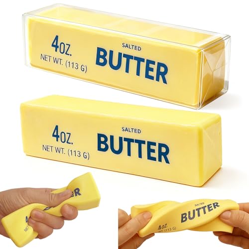 Slow Rising Butter Squishy Fidget Toys,Stress Balls,Dumpling Squishy,Taba Squishy,Fidget Toys for Adults,Teens, and Those with ADHD,(Yellow)