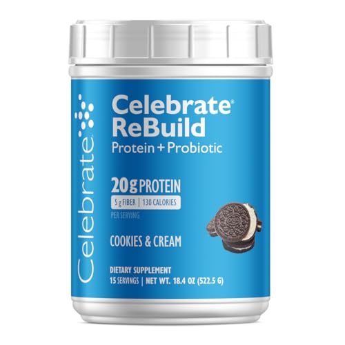 Celebrate Vitamins Rebuild Protein Powder with Probiotics & Prebiotics -