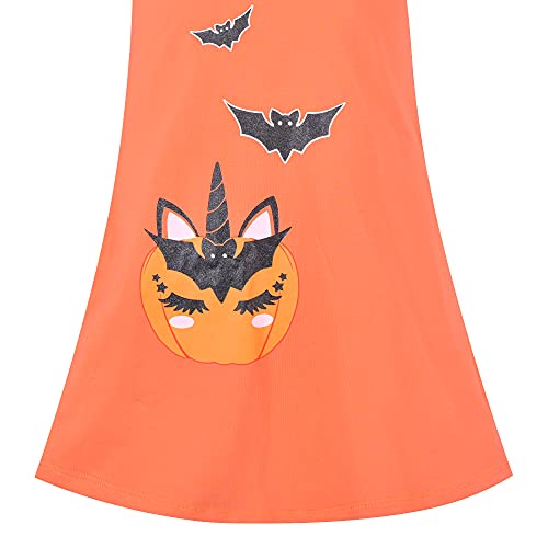 Sunny Fashion Girls Dress Long Sleeve Daisy Flower Striped Casual Cotton4