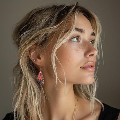 SPUNKYsoul Handmade Boho Feather Earrings – Ultra Lightweight, Hypoallergenic & Nickel-Free – Nature-Inspired, Eco-Friendly Gift for Free-Spirited Souls2