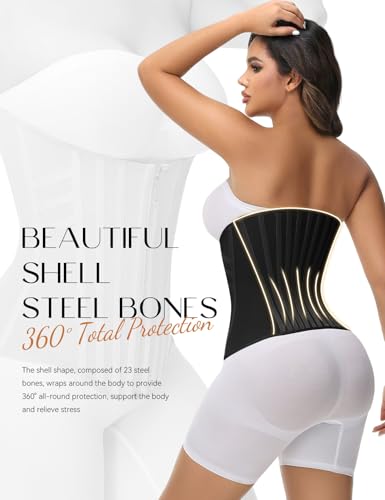 SHAPSHE Waist Trainer for Women Tummy Control Waist Cincher Corset Sport Workout Body Shaper Postpartum Belly Band Gym2