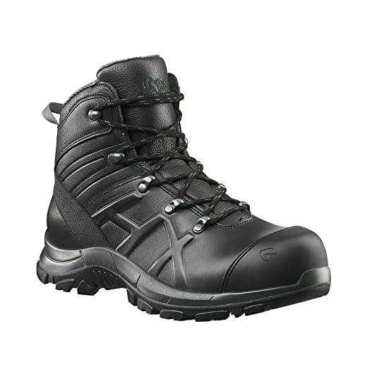 Haix Black Eagle Safety 56 mid: Keine Kompromisse. Dein Black Eagle Safety 56 mid sorgt für Komfort und Sicherheit.. UK 9.5 / EU 44