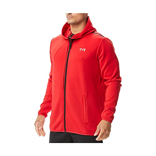 TYR MTFZH2A610M Mens Team Zip Hoodie Red M - Main Image