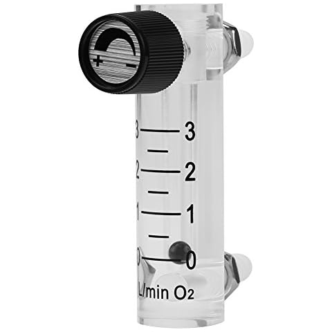Gasdurchflussmesser, Sauerstoffdurchflussmesser LZQ-2 Durchflussmesser 0-3LPM Durchflussmesser mit Steuerventil für Sauerstoff/Luft/Gas Cover