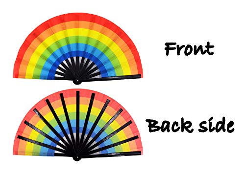 Meifan 8541855847 Large Rave Folding Hand Fan thumb #2