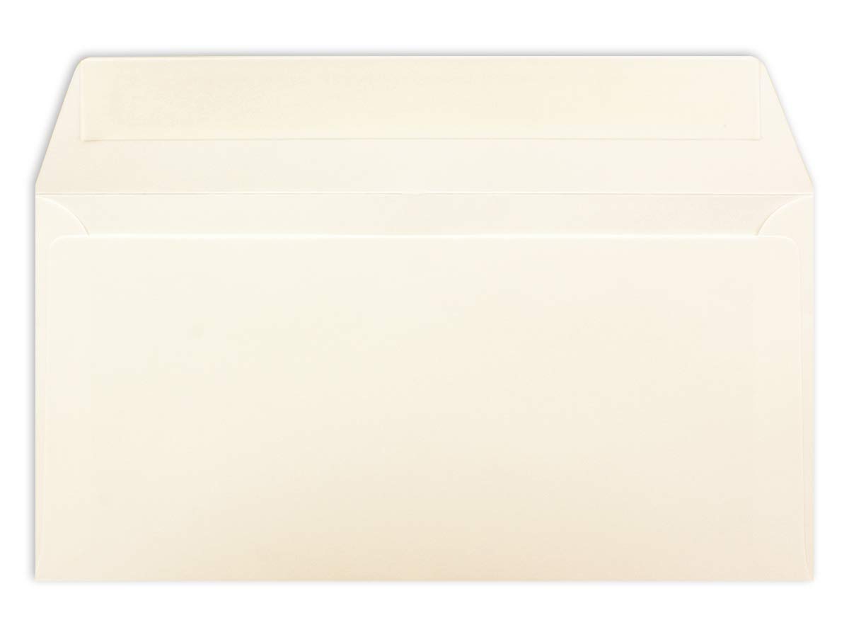 300 sobres, formato DL, 11 x 22 cm, 120 g/m², con cierre adhesivo, sobres estándar para bautizos y invitaciones de su Glüxx-Agent