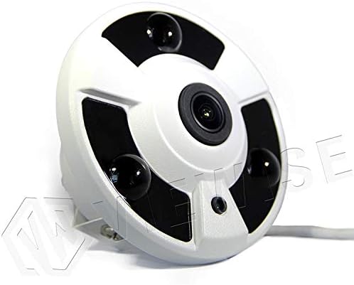 VIEWISE Analog HD 5MP 360 Degree Security Surveillance Camera Fisheye 1.7mm Lens Wide Angle Panoramic Security Indoor Dome Camera 4 in 1 (TVI/AHD/CVI/Anaolog) IR 15FT Nightvision DC12V (2592 X 1944)