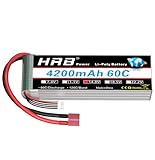 HRB 4S 14.8v 35C 4200mAh Lipo Battery Pack with Deans T Plug for RC Helicopter Airplane Hobby