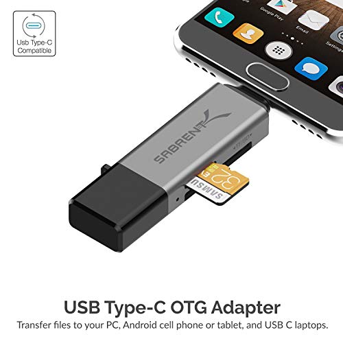 Sabrent CR-BCA2 Usb 3.0 And Usb Type-C Otg Card Reader Supports Sd, Sdhc, Sdxc thumb #4