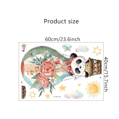Vinilo Decorativo Infantil Globo Aire Caliente Panda miniatura 7