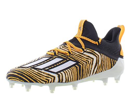 Image of adidas Adizero Zubaz Mens Shoes Size 8, Color: Core Black /White /Solar Gold