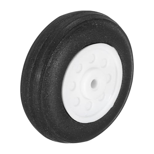 MECCANIXITY RC Airplane Wheels, 1 Inch OD RC Plane Parts Wheels Model Airplane Light PU Sponge Tire Tail Foam Wheel for DIY RC Model Plane Aircraft