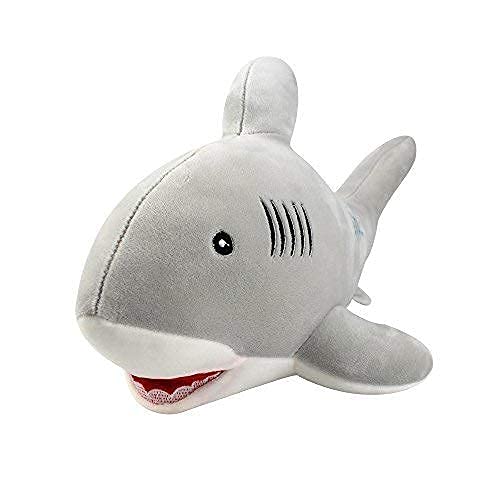 Image of RVA Cute Ocean Shark Soft Toy for Kids Animal Lovely Cartoon Lovable Birthday Gift for Babies, Girls, Boy, Cuddly Soft Plushies Stuffed Plush Companions (Size: 40cm Color: Grey)