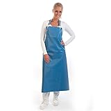 FRANZ MENSCH 5 Stück Hygostar Gummischürze Strong Rubber | Gummi, blau, L: 110cm, B: 90cm, Karton, Gummischürze, Latzschürzen, Arbeitsschürze